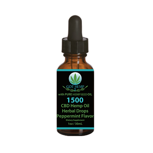 Got Hemp 2 - CBD Store - Duluth GA - Pure Hempseed CBD Oil 1500mg-Peppermint